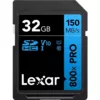Cartão de Memória SD Lexar 800x PRO 150MB/S C10 U3 V30 32GB