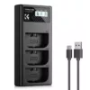 Carregador Triplo K&F Concept LP-E6NH Para Canon