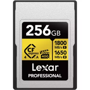Cartão de Memória Lexar Professional GOLD CFexpress 4.0 Tipo A 256 GB