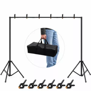 Suporte Fundo Infinito Greika FT-2430 Portátil Desmontável Com Bolsa 2,40m x 3m
