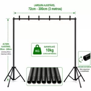 eshop10 suporte fundo greika ft2430 2 Eshop10 - Loja Equipamentos Fotográficos