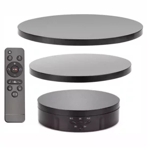 Base Giratória Para Fotos e Vídeos Com Controle Remoto 15cm 18cm e 22cm