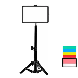 Iluminador Led USB com Filtro de Cores e Tripé 45cm