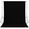 Fundo Infinito Fotográfico em Tecido Muslin Preto 1,5m x 2m