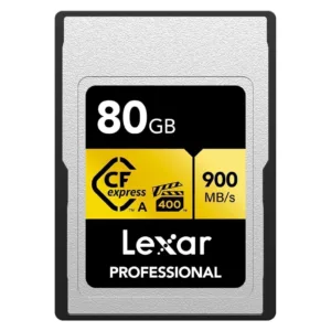 Cartão De Memória Lexar Professional Gold Cfexpress Tipo A 80GB 900mb/s