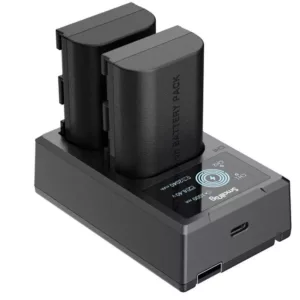 Kit de 2 Baterias e Carregador Duplo SmallRig LP-E6NH Para Canon