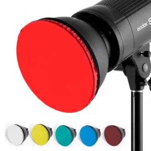 Tecido Difusor Refletor 18cm 6 Cores Branco, Vermelho, Amarelo, Marrom, Verde e Azul